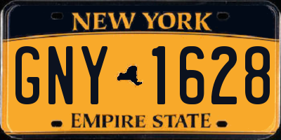 NY license plate GNY1628