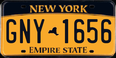NY license plate GNY1656