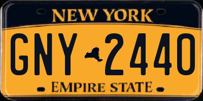 NY license plate GNY2440