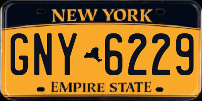 NY license plate GNY6229