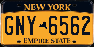 NY license plate GNY6562