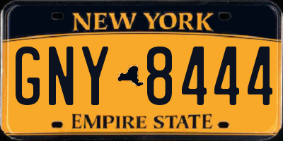 NY license plate GNY8444