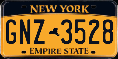 NY license plate GNZ3528