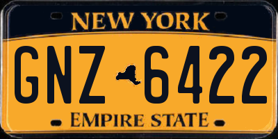 NY license plate GNZ6422