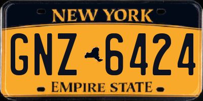 NY license plate GNZ6424