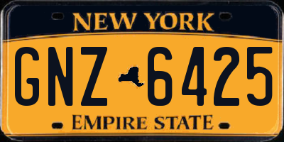 NY license plate GNZ6425