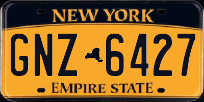 NY license plate GNZ6427
