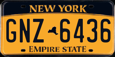 NY license plate GNZ6436