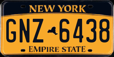 NY license plate GNZ6438