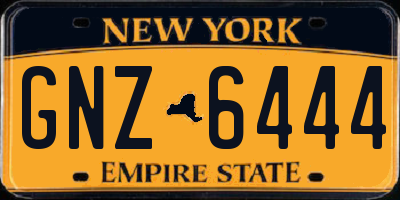 NY license plate GNZ6444