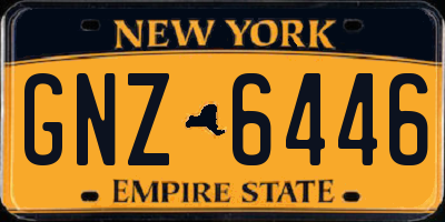 NY license plate GNZ6446