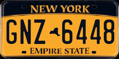 NY license plate GNZ6448
