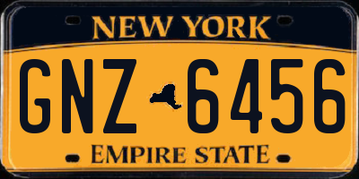 NY license plate GNZ6456