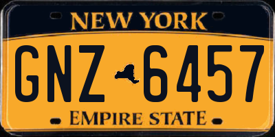 NY license plate GNZ6457