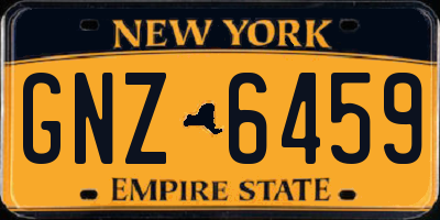 NY license plate GNZ6459