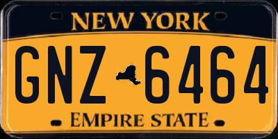 NY license plate GNZ6464