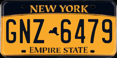 NY license plate GNZ6479