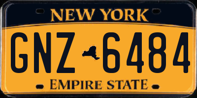 NY license plate GNZ6484