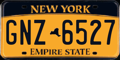 NY license plate GNZ6527