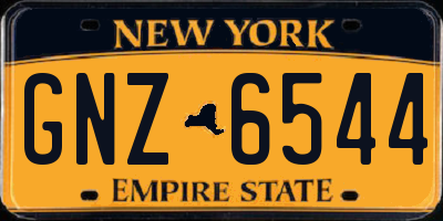 NY license plate GNZ6544