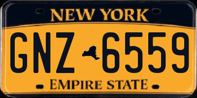 NY license plate GNZ6559