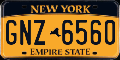 NY license plate GNZ6560