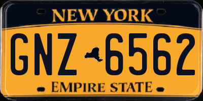 NY license plate GNZ6562