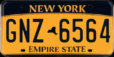 NY license plate GNZ6564