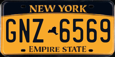 NY license plate GNZ6569