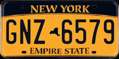 NY license plate GNZ6579