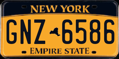 NY license plate GNZ6586