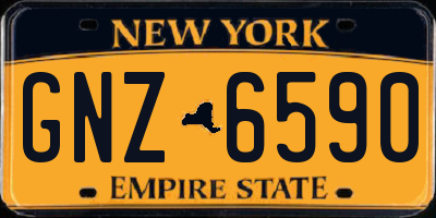 NY license plate GNZ6590