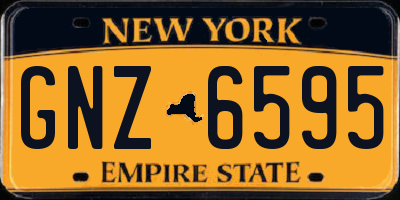 NY license plate GNZ6595