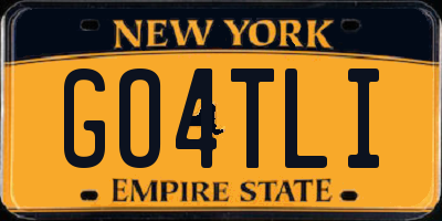 NY license plate GO4TLI