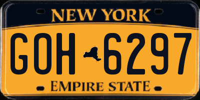 NY license plate GOH6297