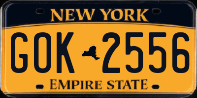 NY license plate GOK2556