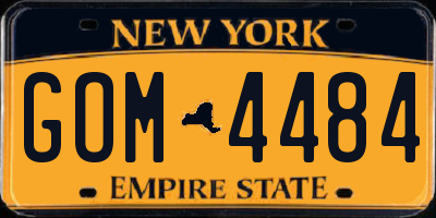 NY license plate GOM4484