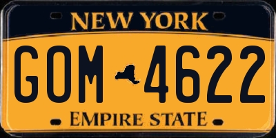 NY license plate GOM4622