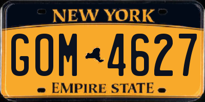 NY license plate GOM4627