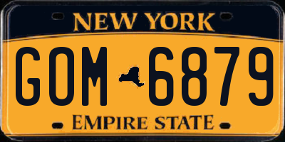 NY license plate GOM6879