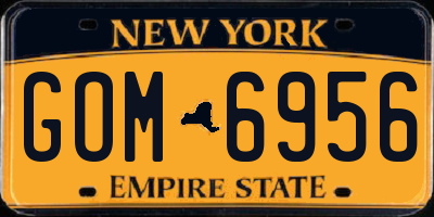 NY license plate GOM6956