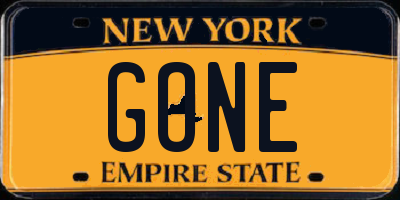 NY license plate GONE