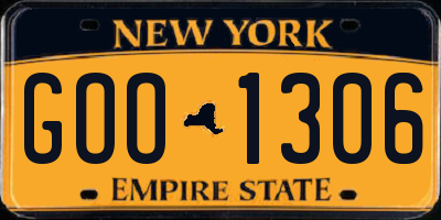 NY license plate GOO1306