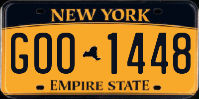 NY license plate GOO1448