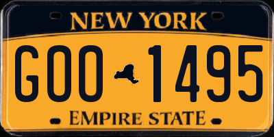 NY license plate GOO1495