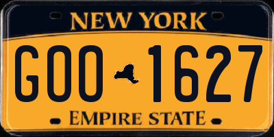 NY license plate GOO1627