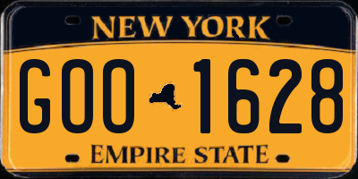 NY license plate GOO1628