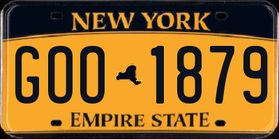 NY license plate GOO1879