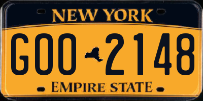 NY license plate GOO2148