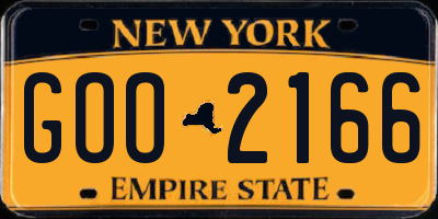 NY license plate GOO2166
